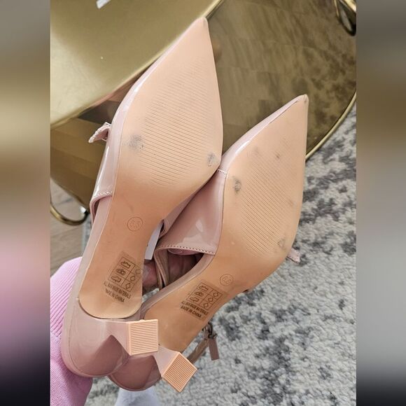 Nwt Berness nude heel studded shoes - Picture 2 of 5